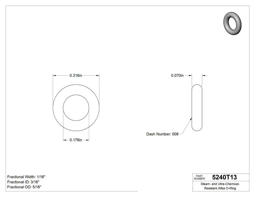 Technical drawing - 5240T13